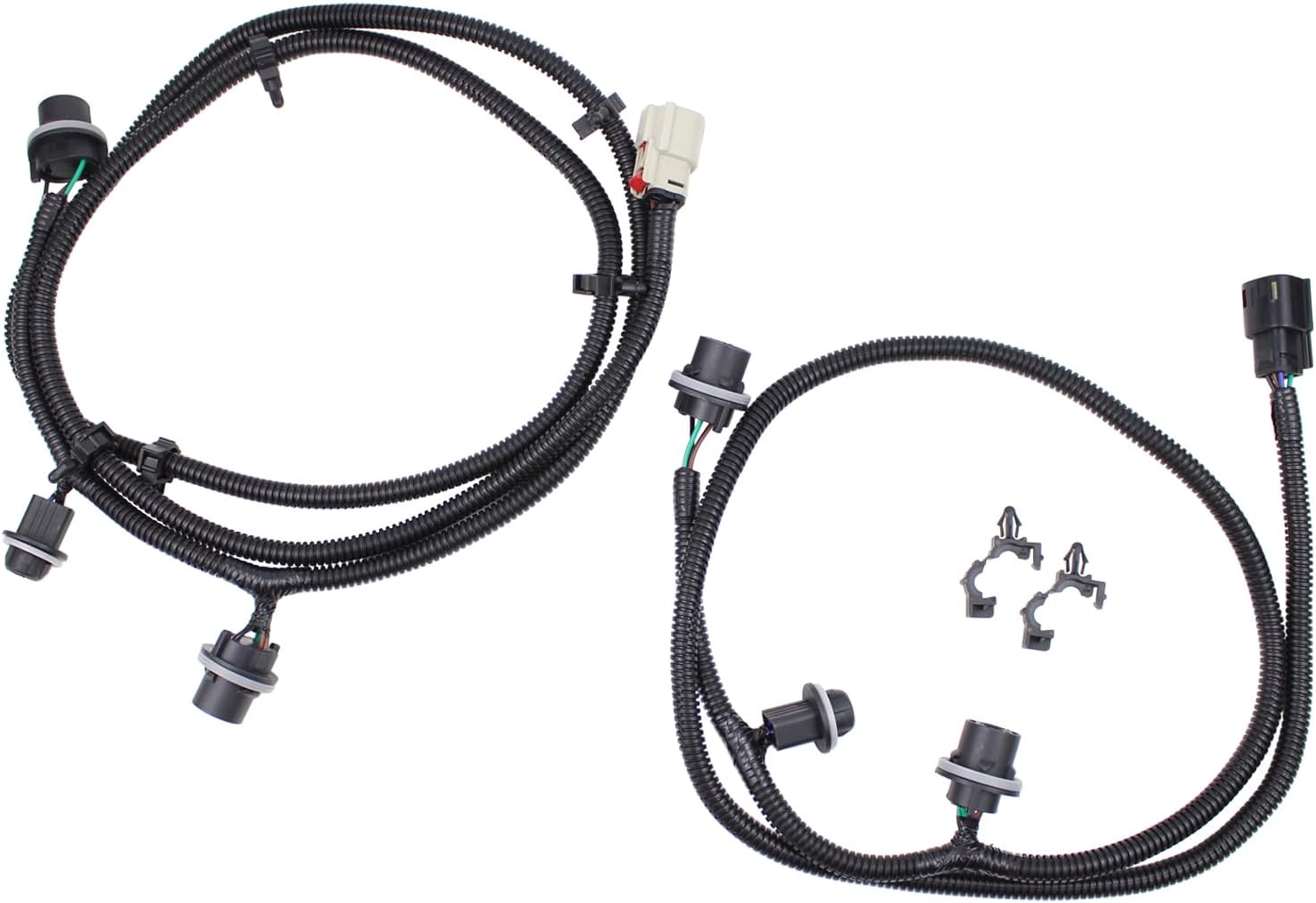 Driver and Passenger Side Tail Light Wiring Harness for Chevrolet Silverado 1500 2500 2500HD 3500 HD GMC Sierra 1500 2500 HD 3500HD 2016-2019