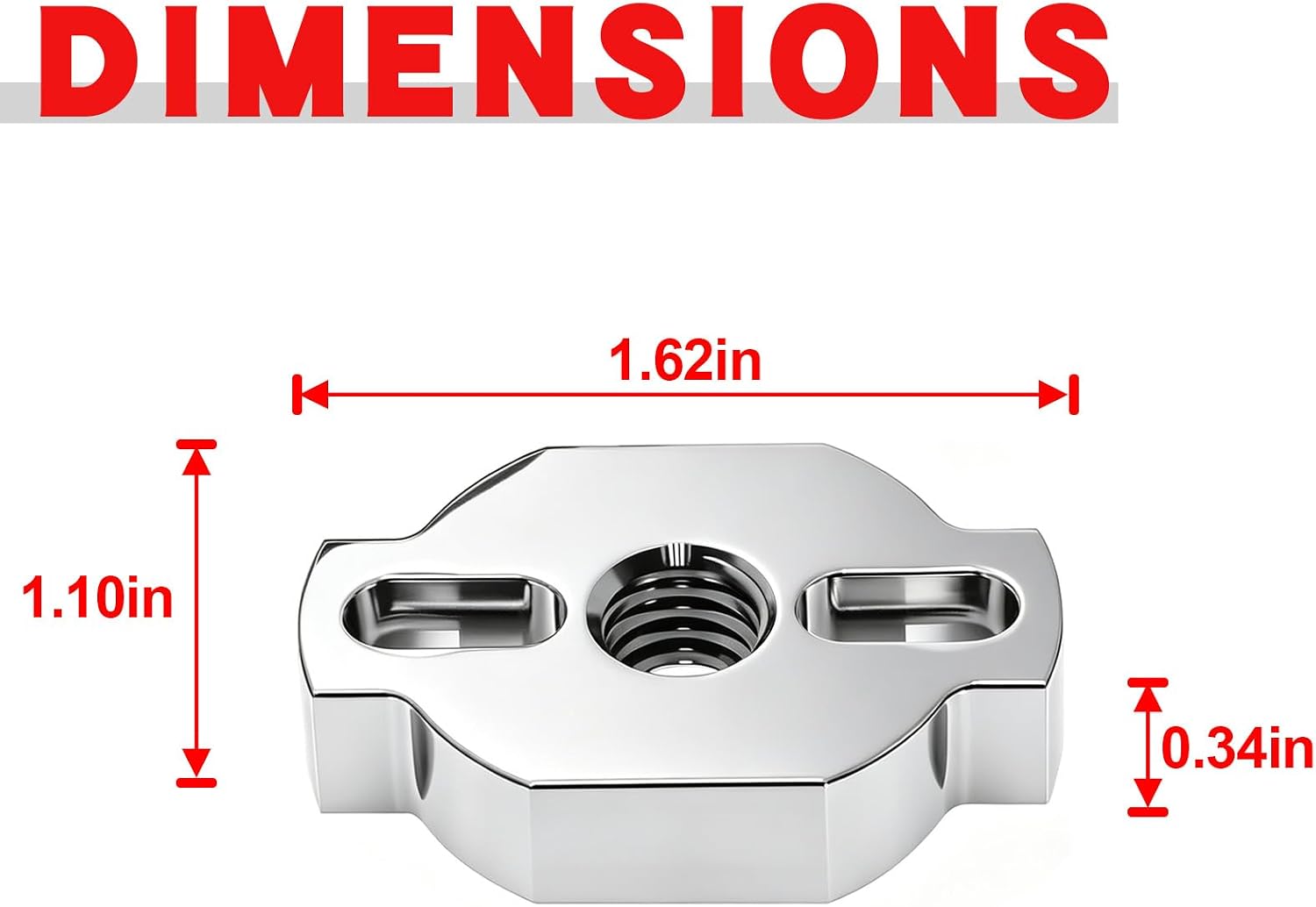 Heavy-Duty ATV Tie Down Anchors Kit Accessories | Chrome, 8 Set, for ATV / UTV CFMoto CFORCE UFORCE ZFORCE, Low-Profile Design for Stronger Clamping Force Mounts