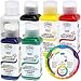 TESTORS - AZTEK Premium OPAQUE Acrylic Airbrush Paint 6-Color Set with FREE Color Wheel