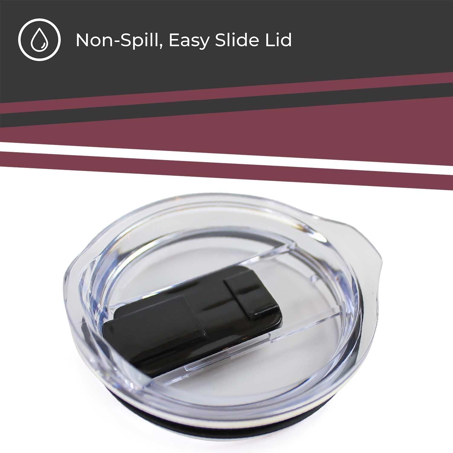 Campus Colors NCAA Stainless Steel Tumbler perfect for Gameday - 18 oz - Double Walled - Keeps Drinks Perfectly Insulated (Florida State Seminoles - Maroon) - Image 4