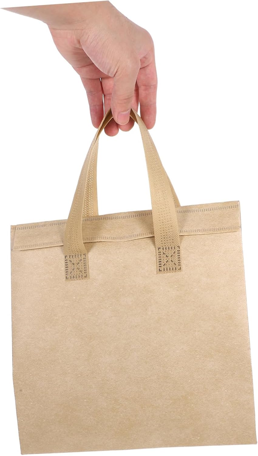 12pcs Hot Cold Bag Thermal Take-out Insulation Reusable Aluminum Insulated Take-out Bag for Seafood Grocery Milk Tea