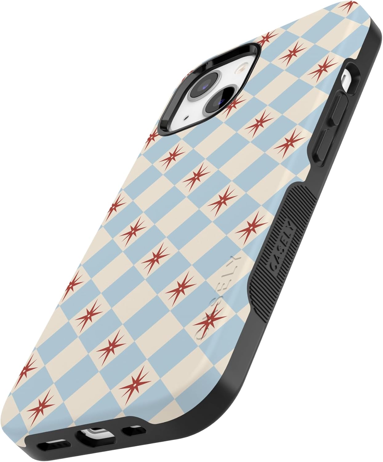 Casely iPhone 13 Case | Chelsea Checker | Starlight Tiles | Bold Protective Design | Compatible with MagSafe