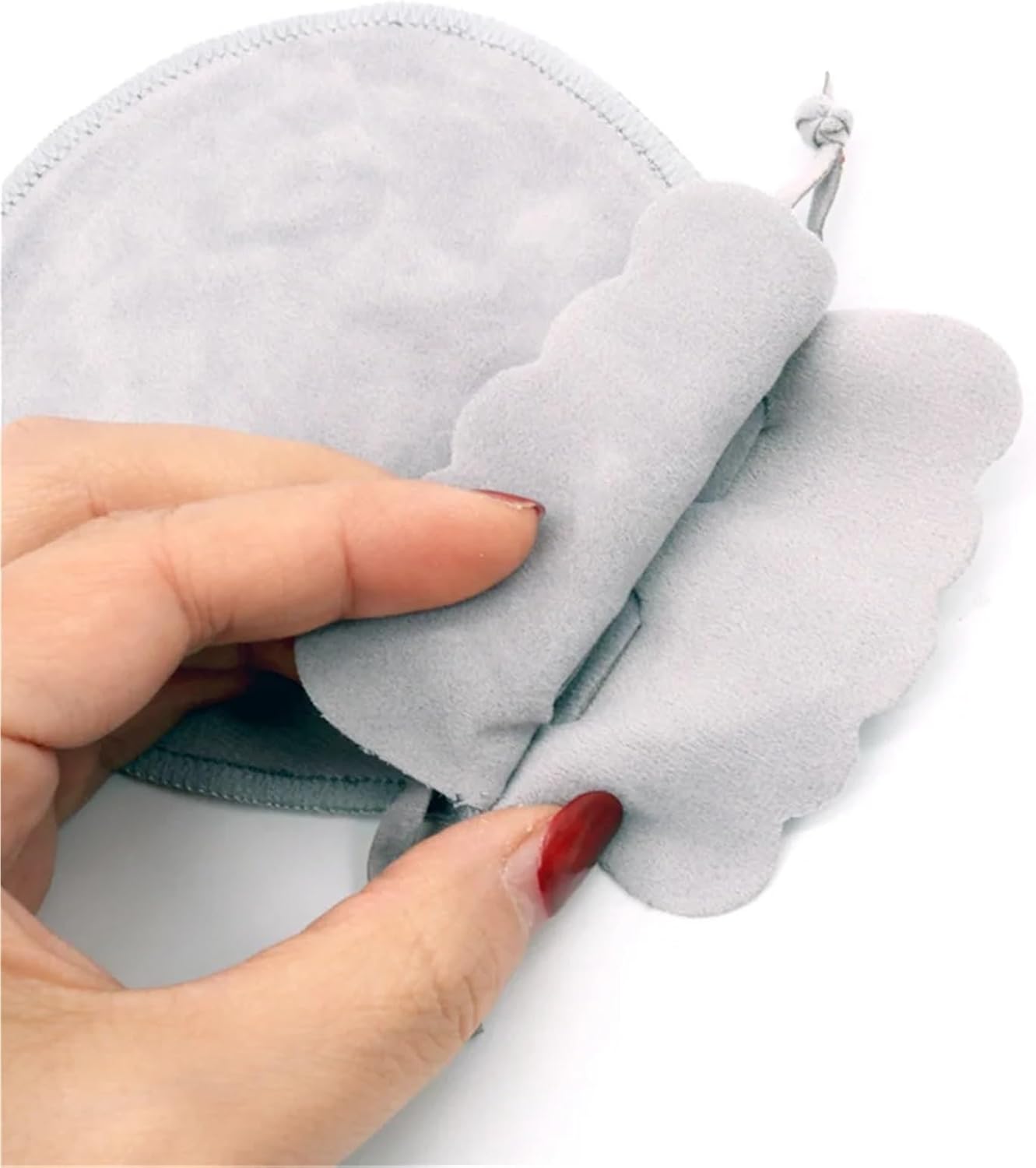 HongJP Velvet Drawstring Jewelry Pouches 60 Pcs Small Velvet Jewelry Pouch Drawstring Bags For Gifts Ring Earrings Candy Display Storage Business Selling Packaging Supply(Wine red,9X12cm)