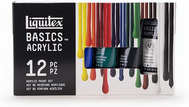 Liquitex Acrylic Paint, Set, 22 ml (Pack of 12)