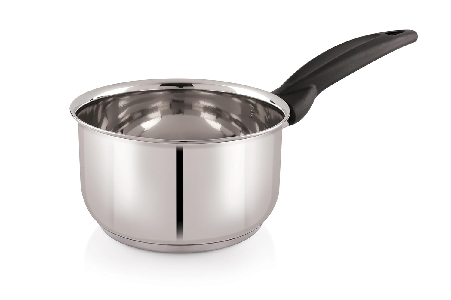 Buy Polo Plus Stainless Steel Saucepan with Glass Lid, Induction Base