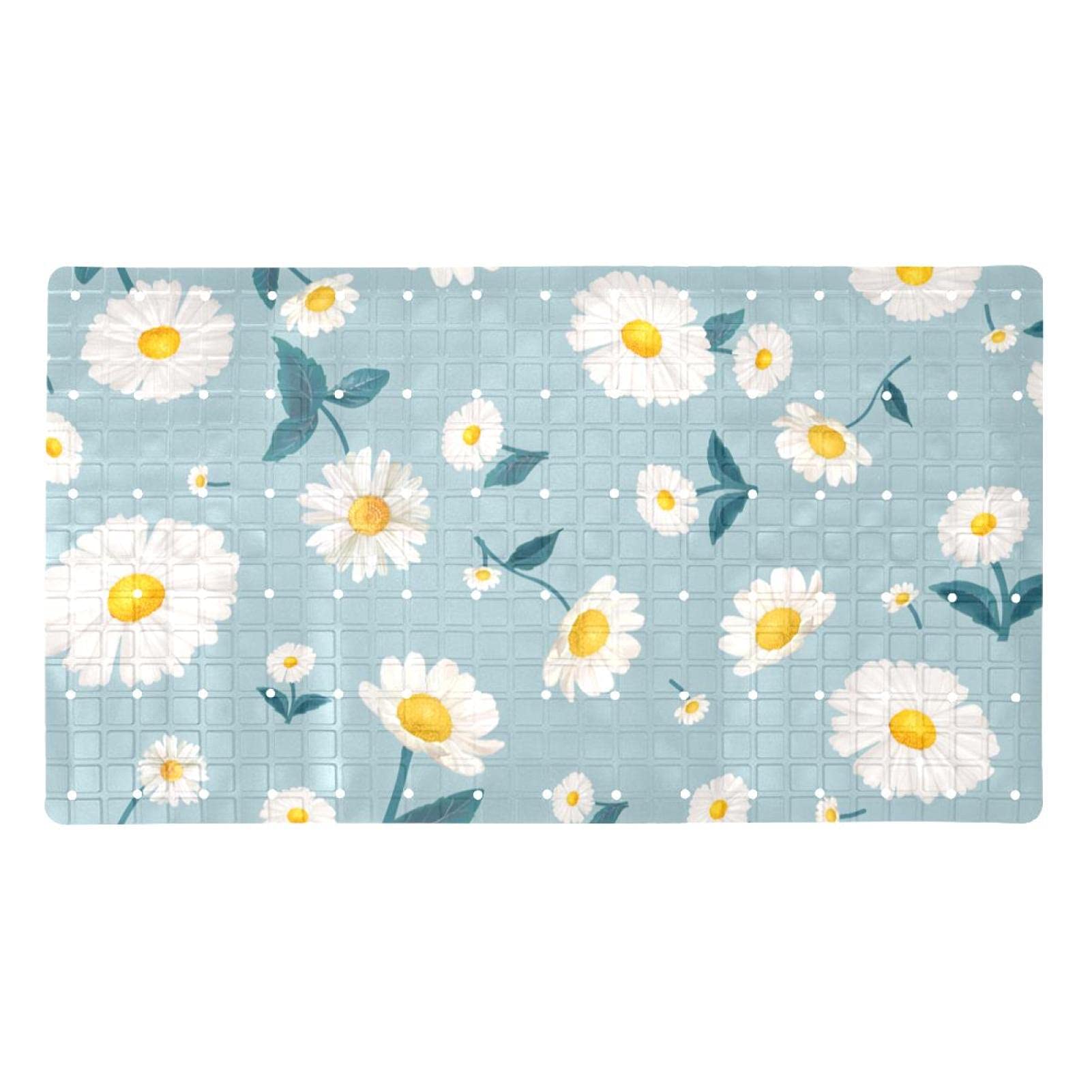 Tapis de bain antidérapant marguerite pour éviter les chutes des enfants et seniors