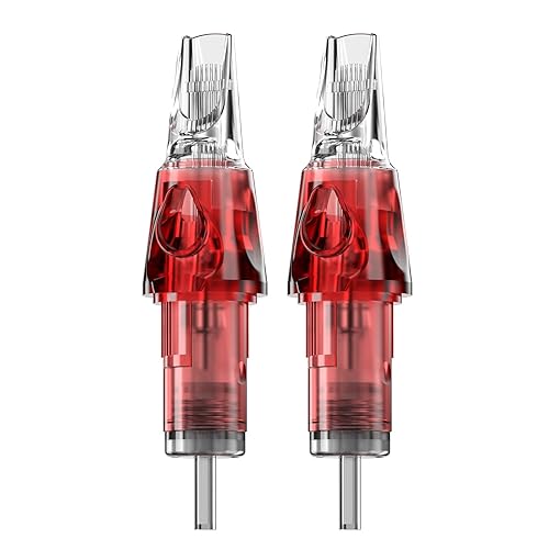 Miniatura 20 de CNC 3RL Cartucho de agujas de tatuaje 20 Uds #10 Bugpin agujas desechables Round Liner con membrana EN04-20-1003RL 3RLT