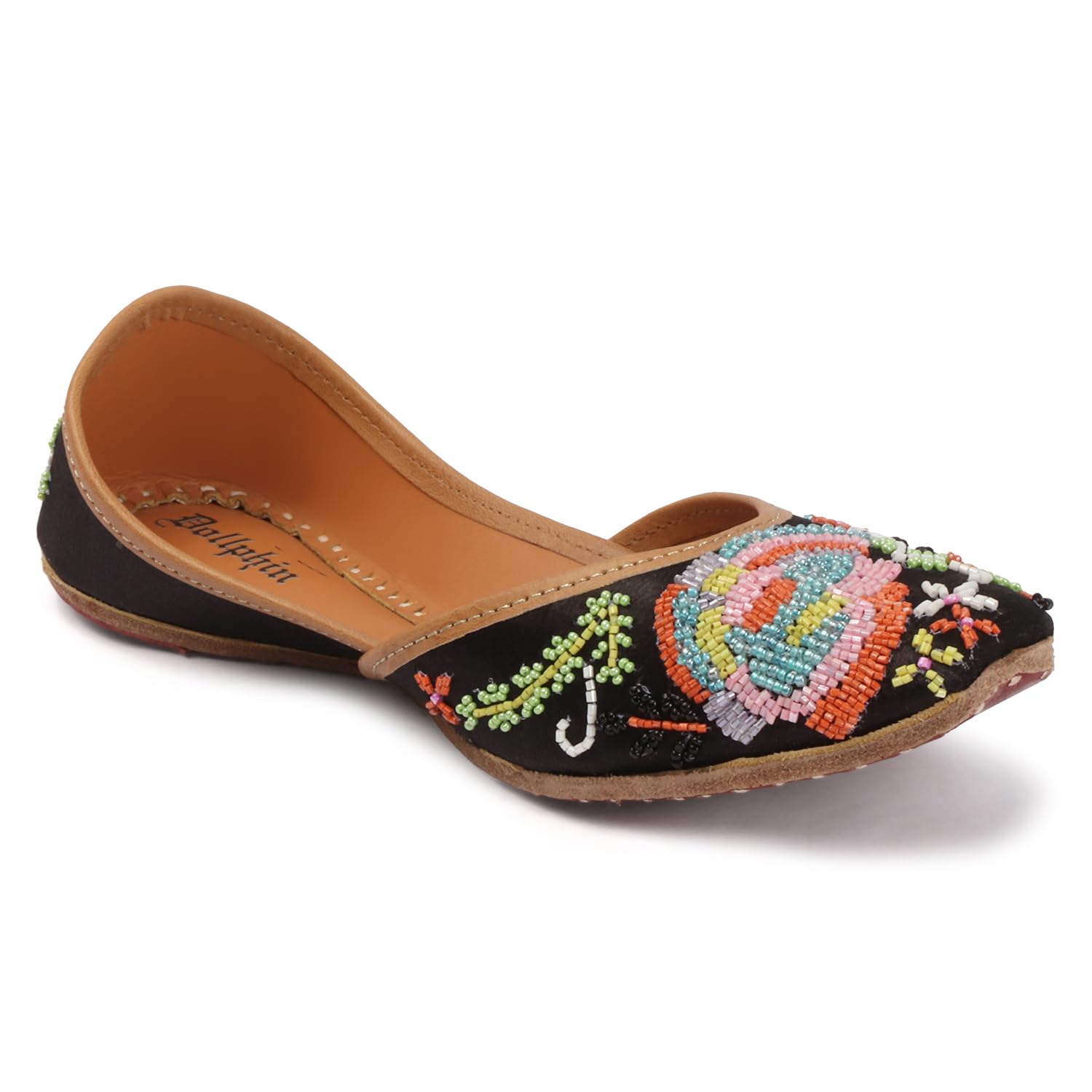 Women Black Embellished Ethnic Jutti | Traditional for Party DJ-04-image-33