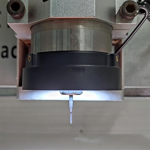 Miniatura 5 de Luz de anillo de husillo de fresadora CNC, 2.165 in de brillo magnético anillo ajustable fuente de luz de lámpara de trabajo, máquina de grabado