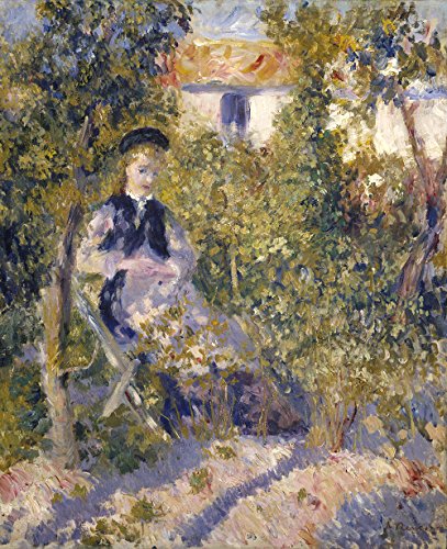 Impression Renoir Nini in The Garden petit tableau encadré - 2