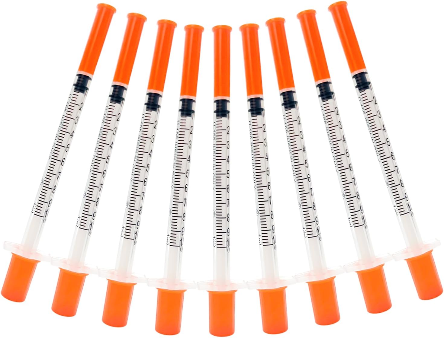 U-100 1ml 31G 5/16" (8mm) Disposable Syringe, Lab Supplies Individual Wrapped, 100 Pack