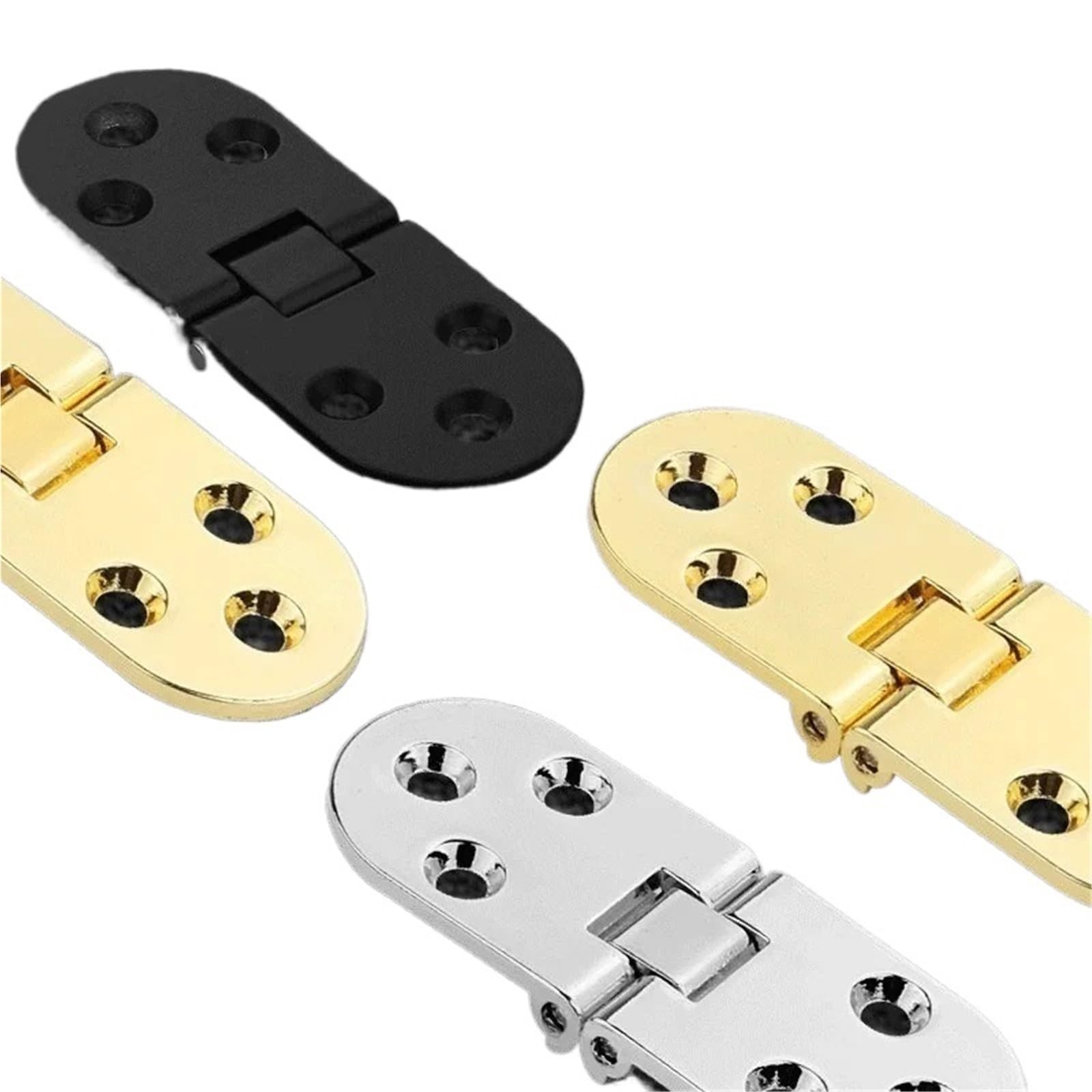 Charnières de cuisine pliantes pour réparer les portes de placards Gold 2pcs