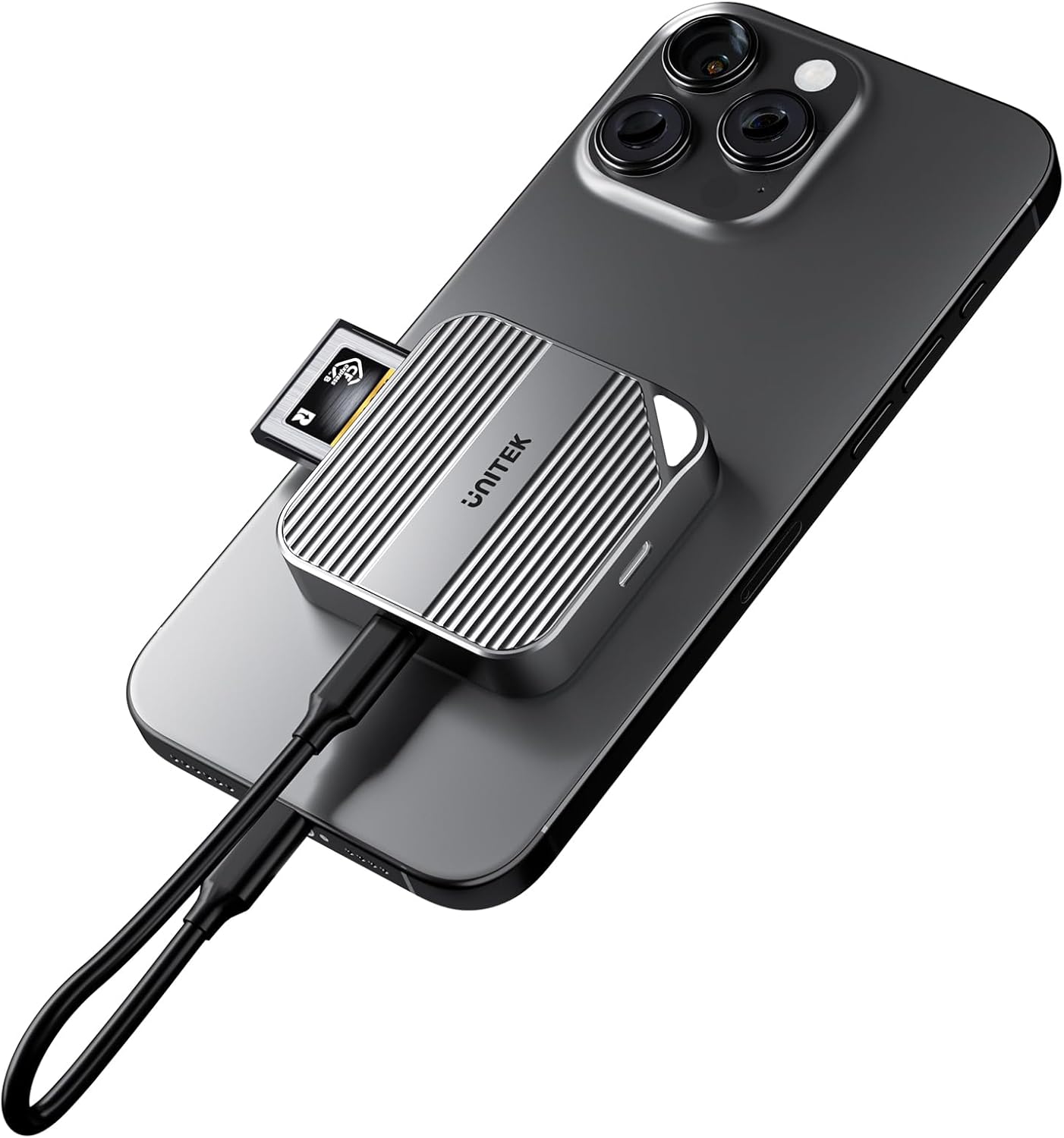 CFexpress Type B Magnetic Card Reader with PD3.0, 10Gbps USB 3.2 Gen 2, CF Express Reader for Type-B, Plug and Play, Magsafe CFexpress Type B Adapter for Professional Filmmakers, Photographers