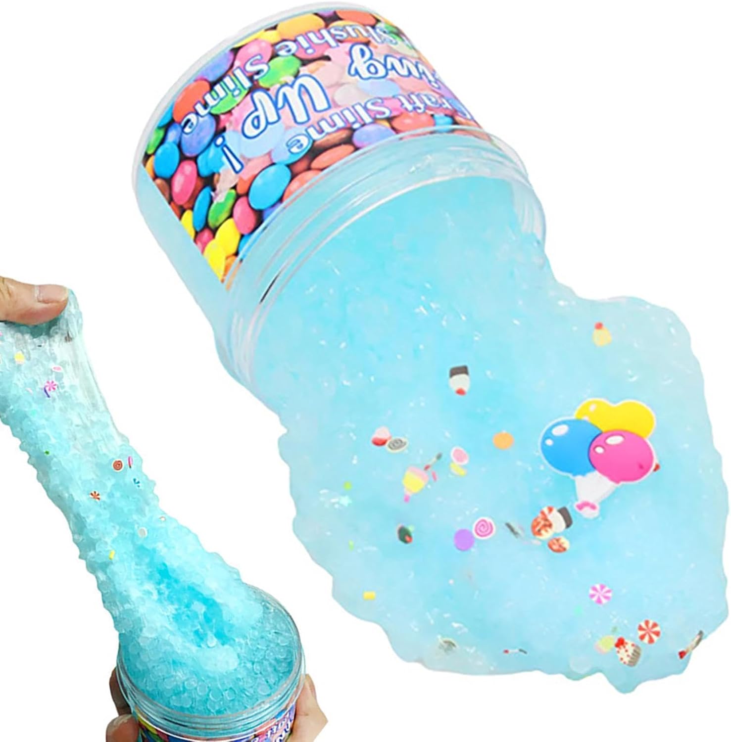 Crystal | Cloud | Clear Crystal Putty, DIY Sensory Toys, Glossy Crunchy | Bubble Supplies, Surprise Birthday Party Favors