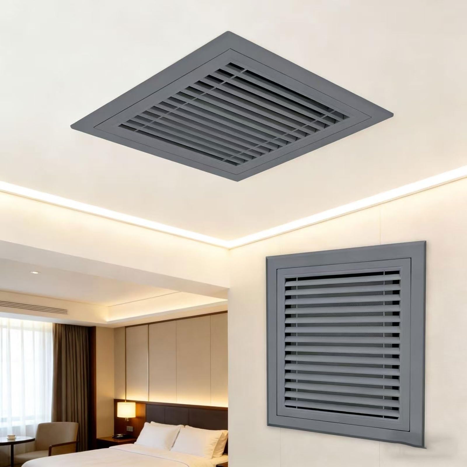 Griglia di Ritorno dell'Aria Grigia - Ventilazione