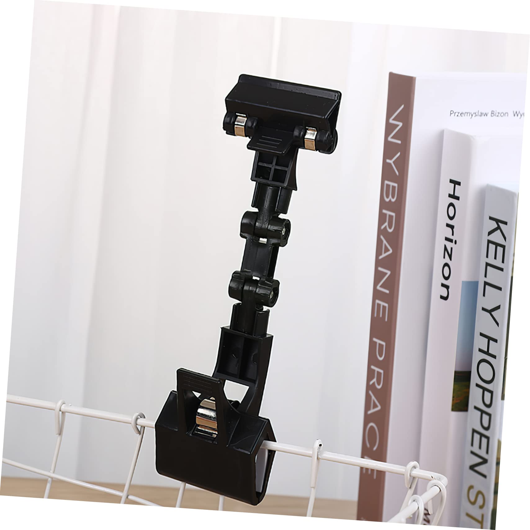 GALPADA Lot de 2 Porte-étiquettes Prix Rotatifs Universels pour Supermarché Clip Pivotant pour Affichage Publicitaire et Supports Papier Pratiques