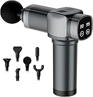 Vista 7 de Pistola de masaje de tejido profundo, masajeador muscular eléctrico de percusión portátil para aliviar el dolor, masajeadores de mano con 30