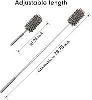 Vista 11 de Microfiber Duster for Cleaning, Tukuos Hand Washable Dusters with 2pcs Replace Microfiber Head, Extendable Pole, Detachable Cleaning Brush Tool for