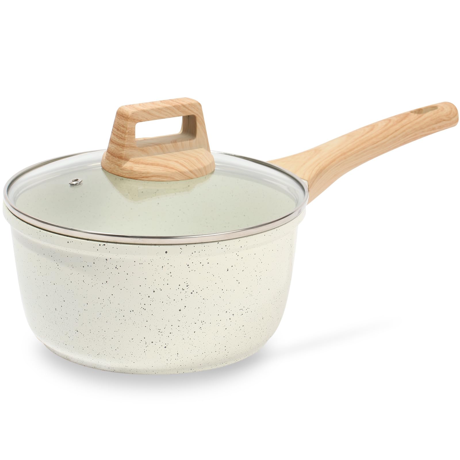 ESLITE LIFE Nonstick Sauce Pan with Lid, 1.5 QT