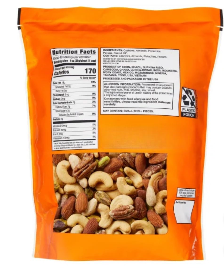 Amazon.com : Kirkland Extra Fancy Mixed Nuts Unsalted – Cashews