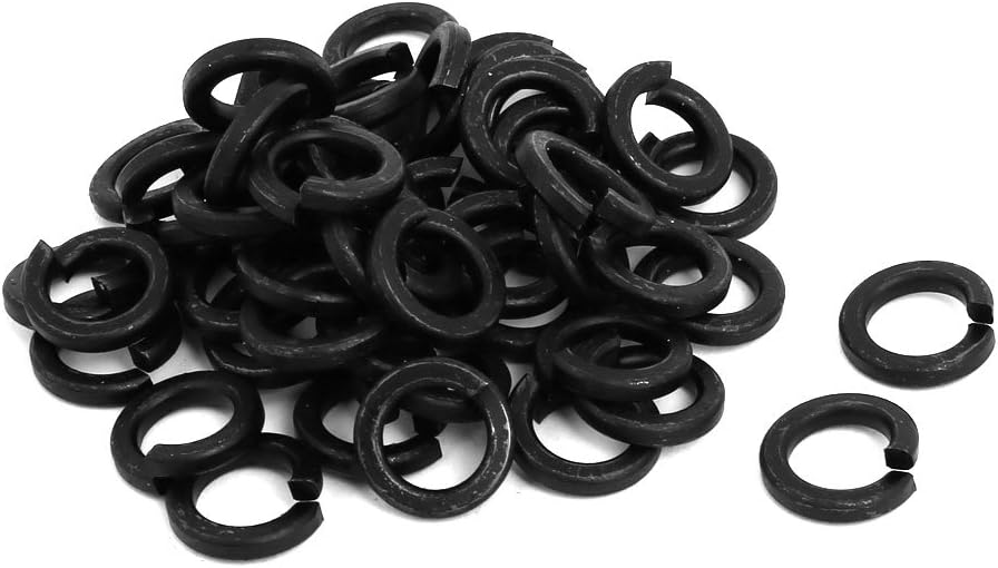 50pcs 10mm Quality Parts Inner Dia Grade 8 Carbon Steel Split Lock Spring Washer Gasket Black Model:34as593qo737