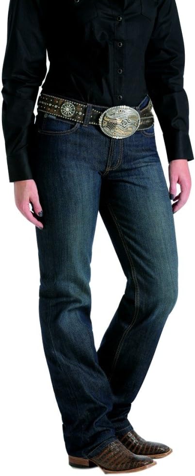 Cinch Western Denim Jeans Womens Jenna 1 Long Dark Wash MJ80152071