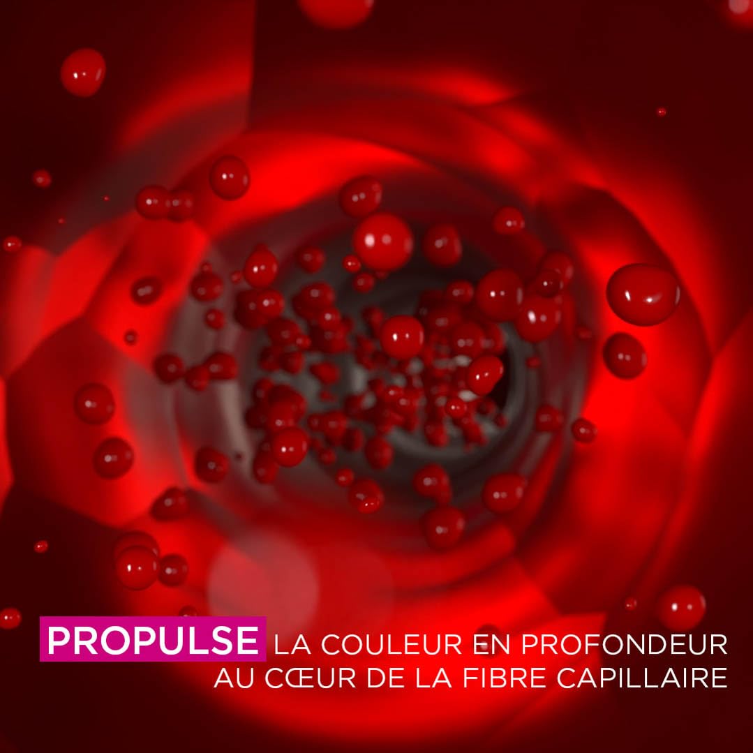 Garnier Coloration Permanente - Sans Ammoniaque - Aux Huiles Naturelles de Fleurs - Carmin Velours (4.62) - Olia