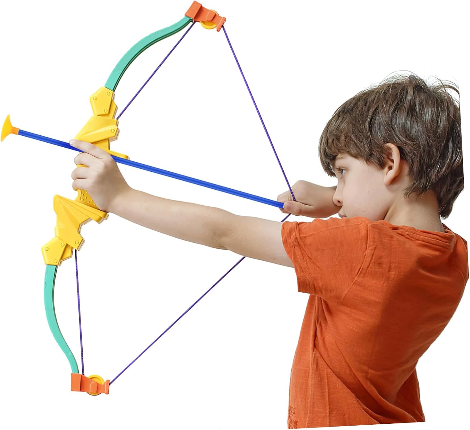 Holibanna 12pcs Reusable Suction Cup Arrows Sturdy Plastic Replacement Arrows for Indoor and Outdoor Archery Practice
