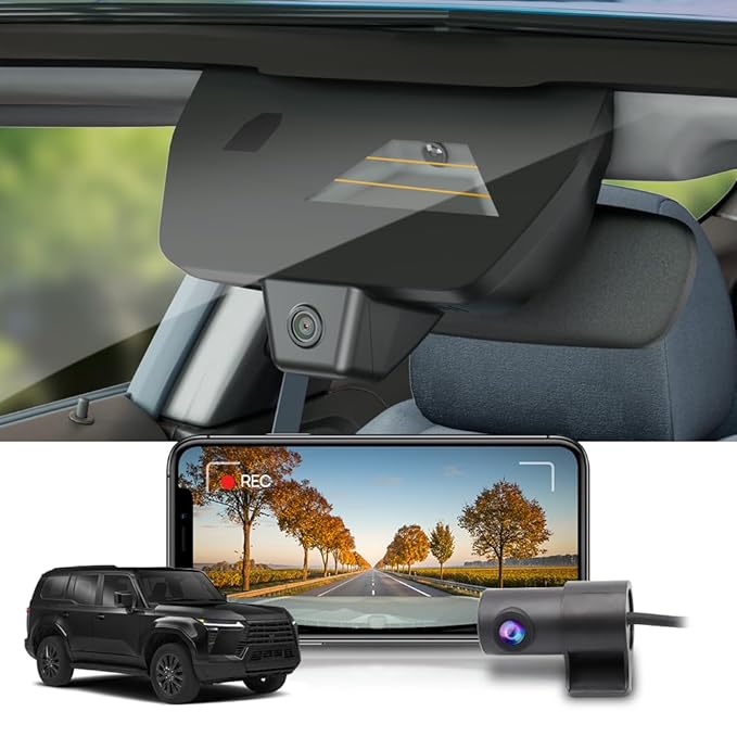 Fitcamx Front 4K+Rear 1080P Dash Cam