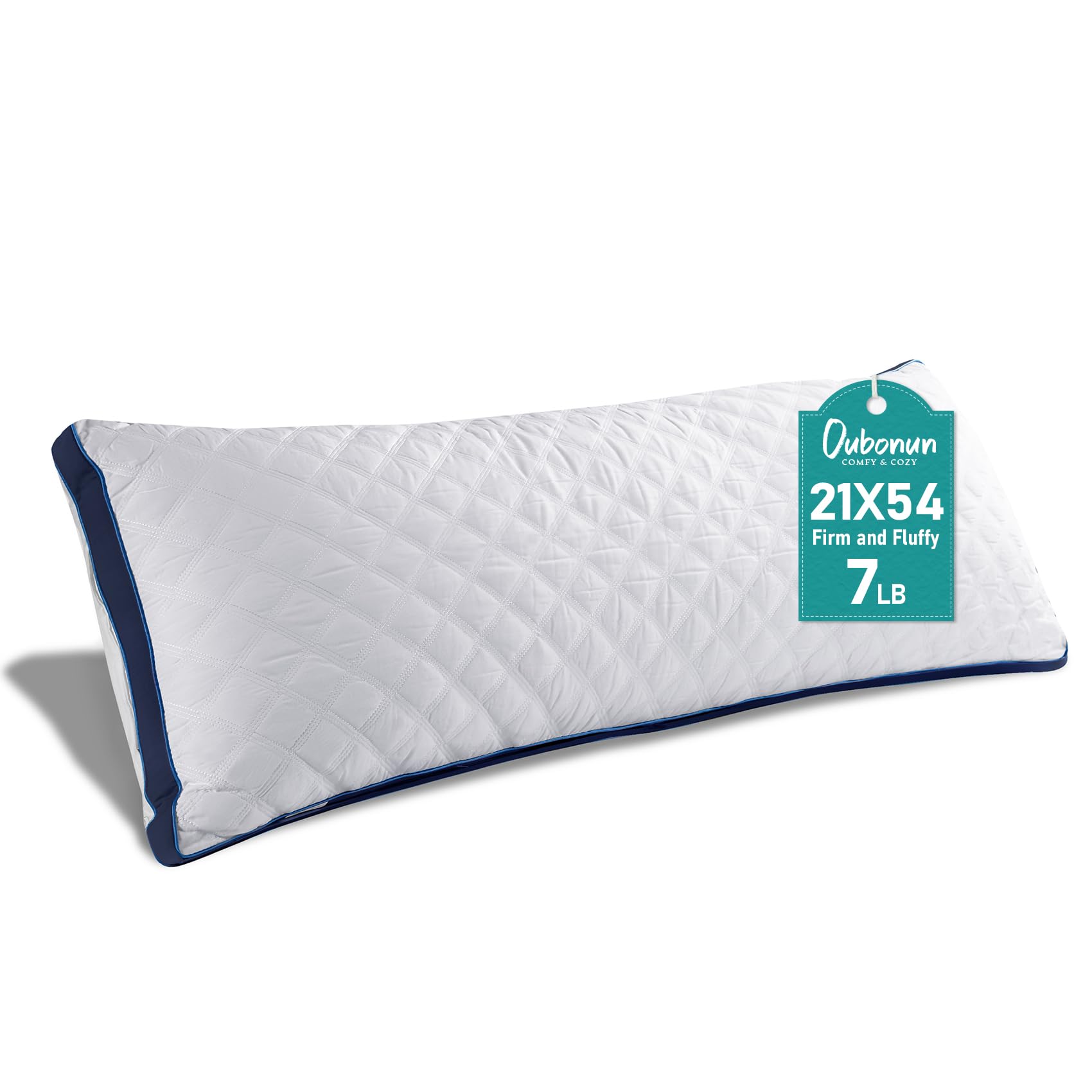 Photo 1 of Oubonun Premium Adjustable Loft Quilted Body Pillows - Firm and Fluffy Pillow - Quality Plush Pillow - Down Alternative Pillow - Head Support Pillow - 21"x54"