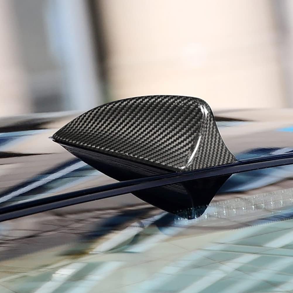 Real Carbon Fiber Shark Fin Antenna Trim Cover Fit for BMW 5 Series E60 E61 2001-2010