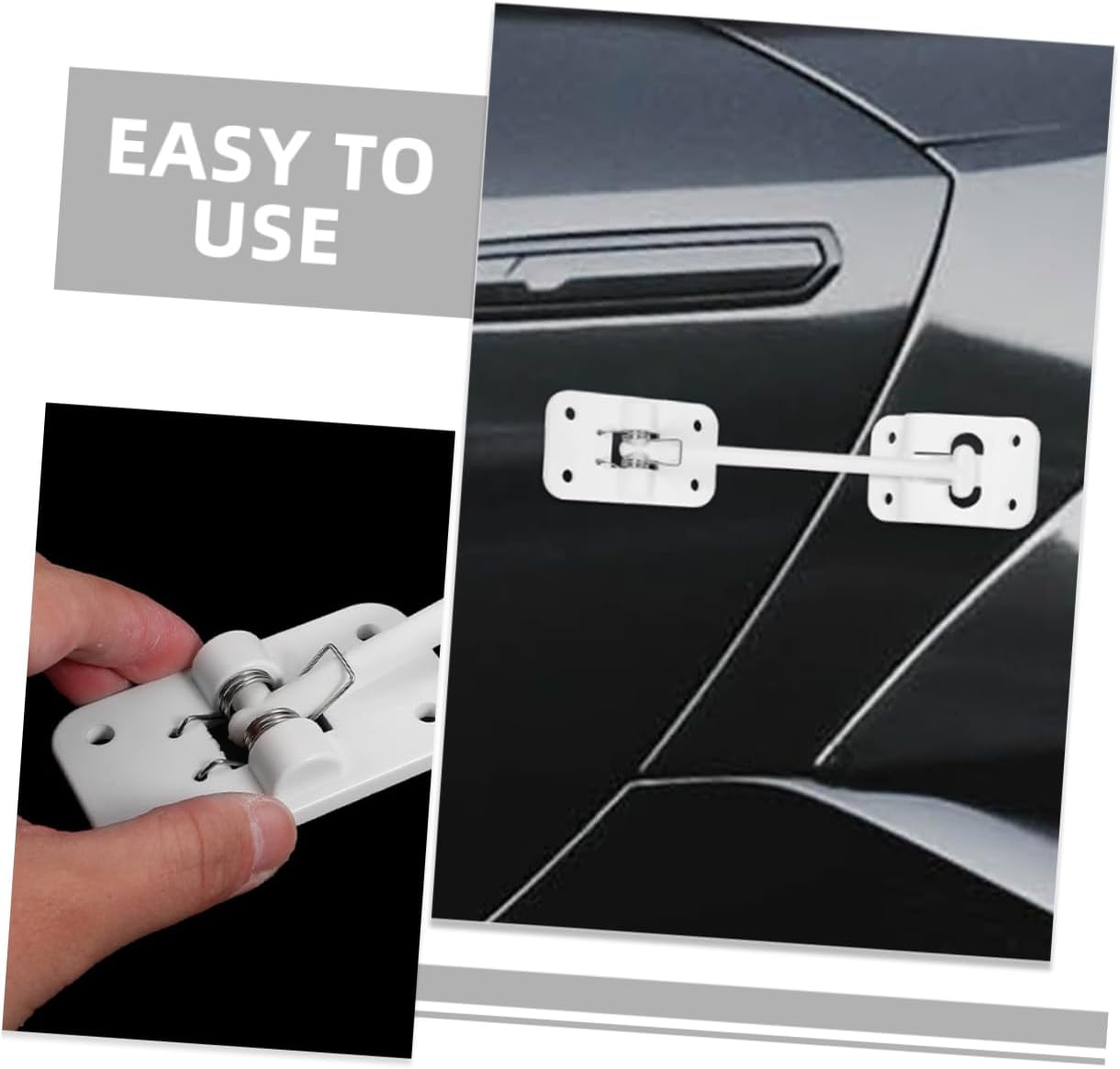 Cabilock 2sets Trailer Door Latch Holders Lightweight Rv Door Catches for Camper and Truck