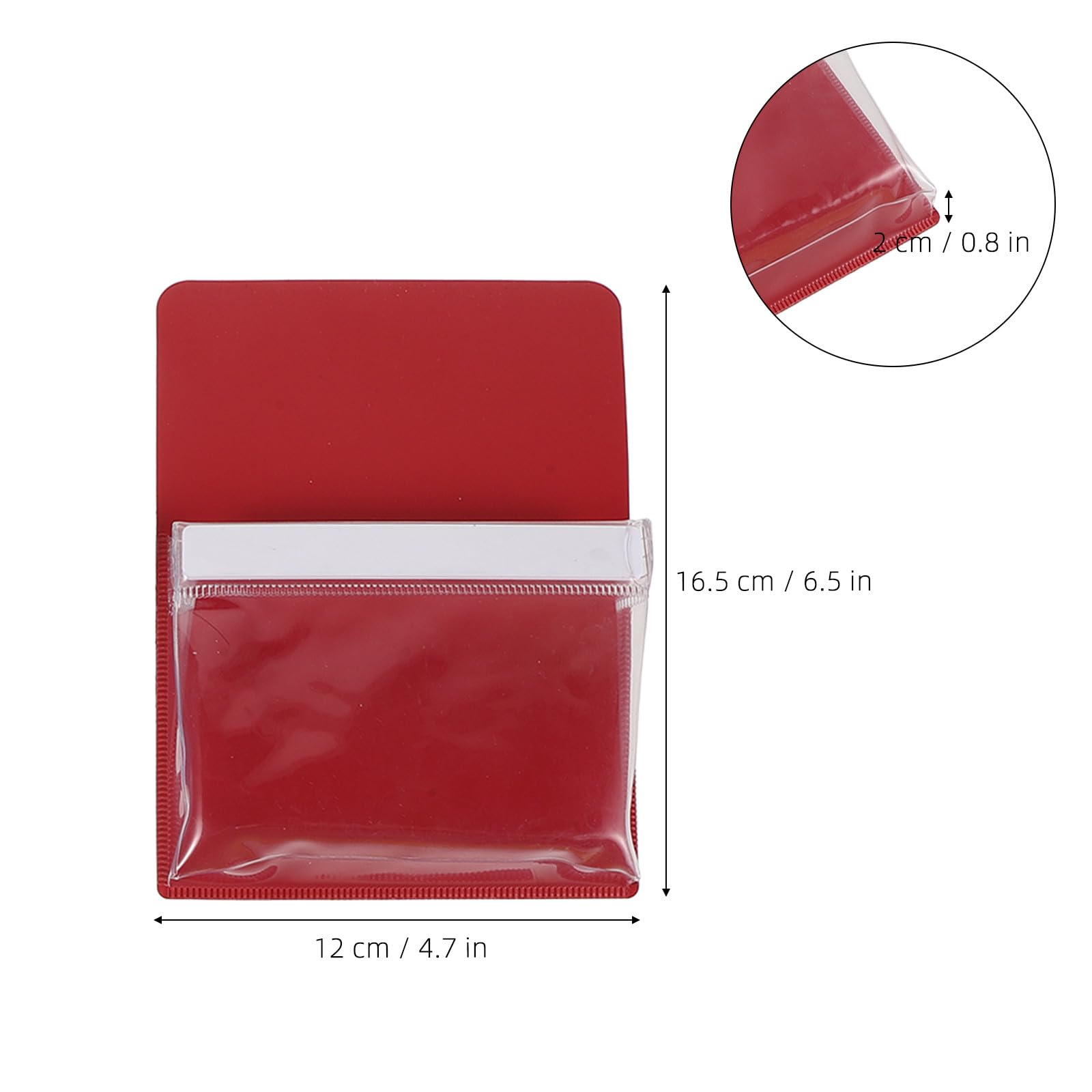 Zerodeko 4 tasche magnetiche per lavagna bianca, formato piccolo