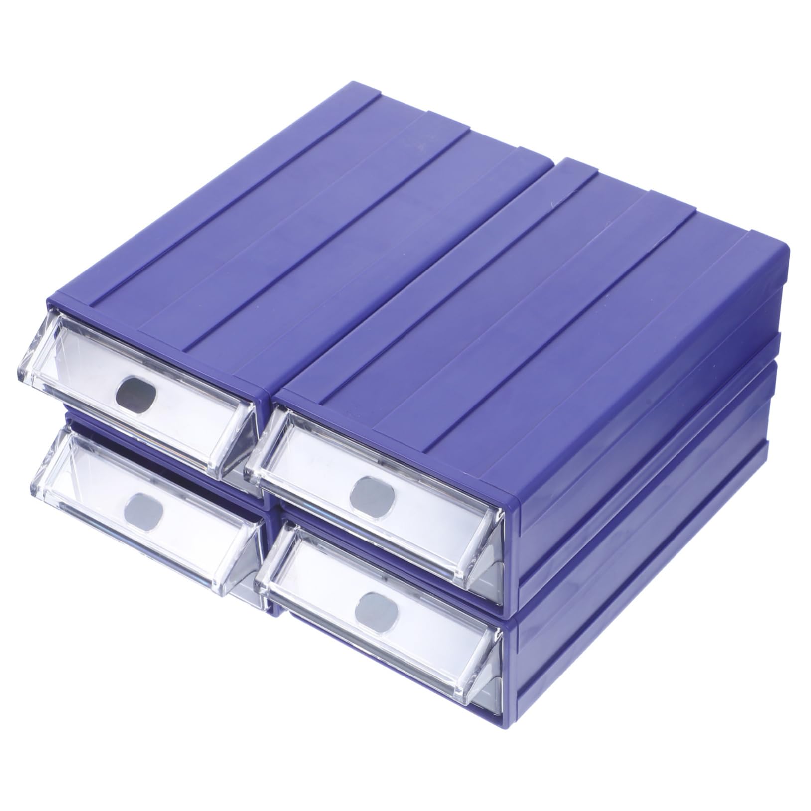 Cabilock 4pcs Storage Organizer Box Thicken Tool Holder for Items Compact and Lightweight Storage with Dividers for Home and Travel