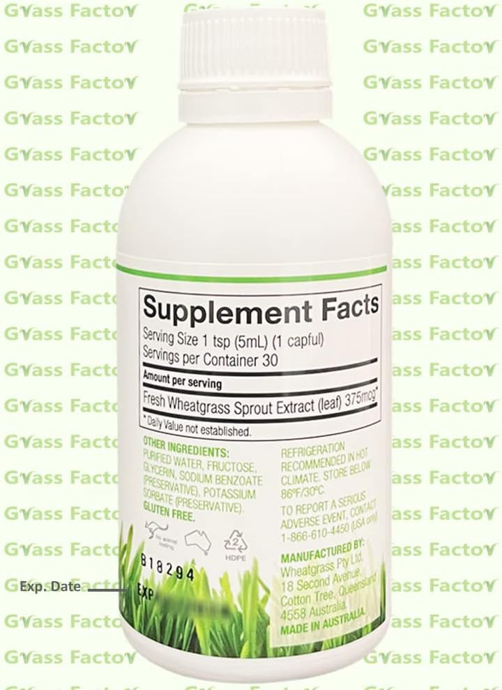 Supershots - Wheatgrass Extract in a Bottle, Stronr Than