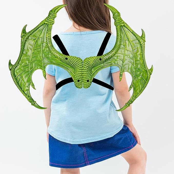 Kids Dinosaur Costume Dress Up Wings Dragon Tail Mask Set Halloween for Children Birthday Party Favors Gifts - Image 3