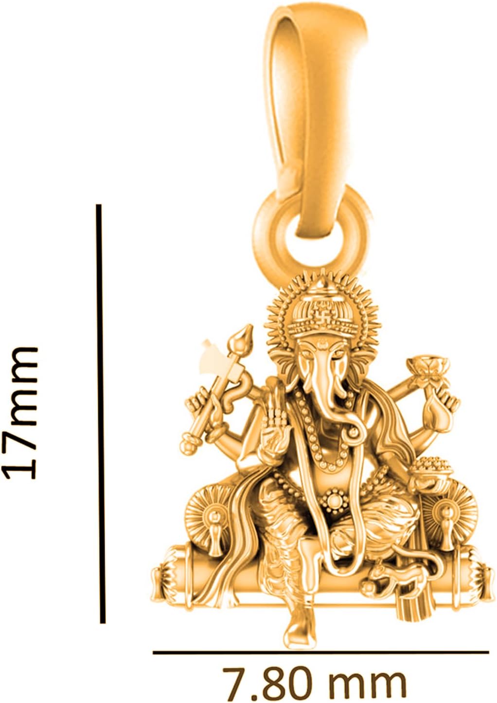 Company Trendal 22Ktゴールドメッキ(純度92.5%)ゴッドガネーシャロードガナパシー_Eu1853 18金 24金 ウルフ  カルフォルニア コンドル 1/25oz コイン ペンダント 中空枠/ K18 K24 Wolf/california condor 1/25oz  coin pendant 品番mwogd0295 商品詳細│A.I JEWELRIES｜K18 ...