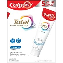 Whitening Toothpaste Multi Pack 6 oz 5 Pack Total Oral Care Fluoride Toothpaste Fresh Breath Protection