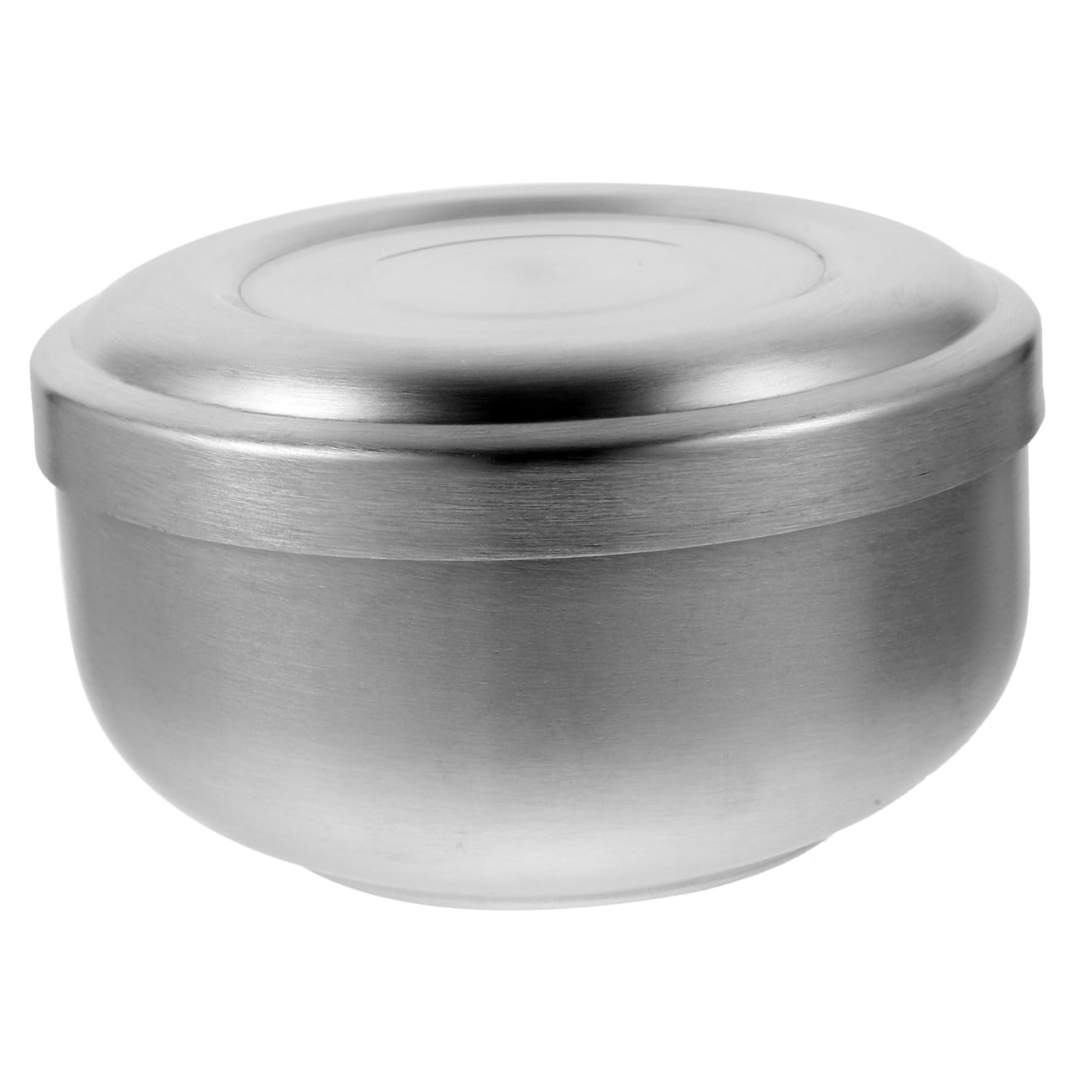 Healeved Stainless Steel Shaving Bowl Lid Shave Soap Storage for Men Shaving Bowl Lid Barber Shop Home Use