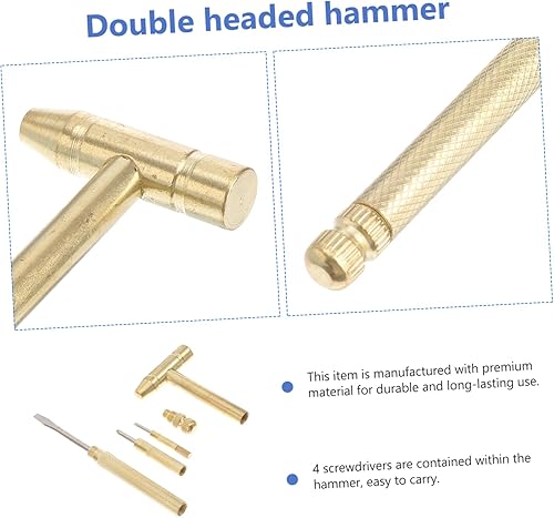 Miniatura 9 de DOITOOL 6 1 Mini martillo Multiherramienta Destornillador Martillo Herramienta Martillo y Destornillador Set Martillo de doble cabeza Martillo
