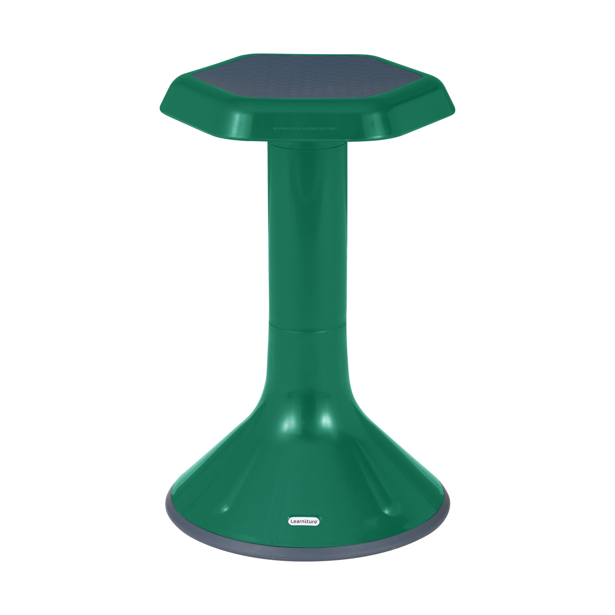 Learniture Backless Active Learning Stool for Office Desks and Classrooms, Active Learning Wobble Chair with Rocking Motion, 20"H, Green