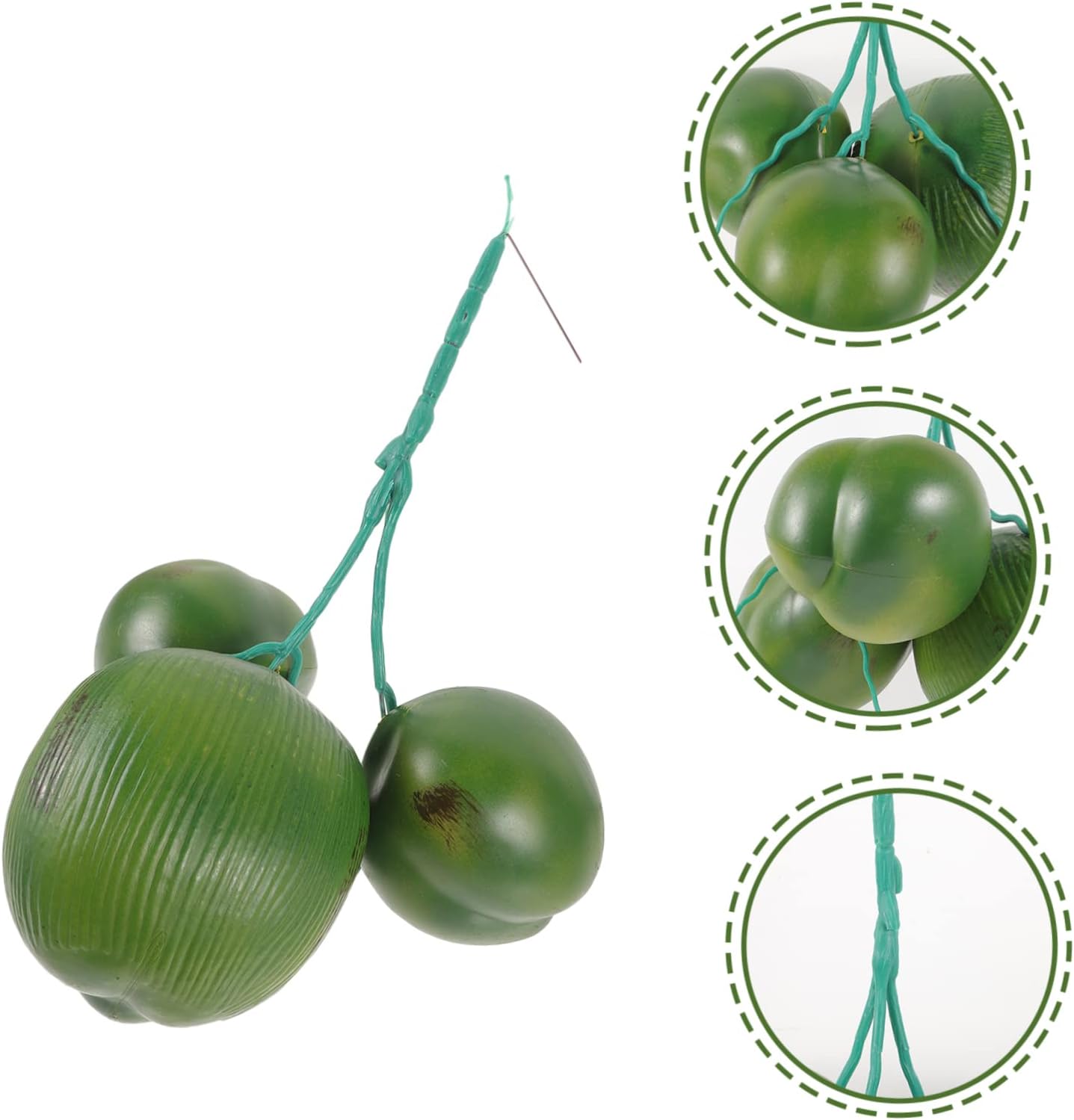 IMIKEYA Strings Realistic Fake Coconuts Fruit Decor Simulated Coconut Prop Lifelike Photo Prop Restaurant Display Simulated Decor