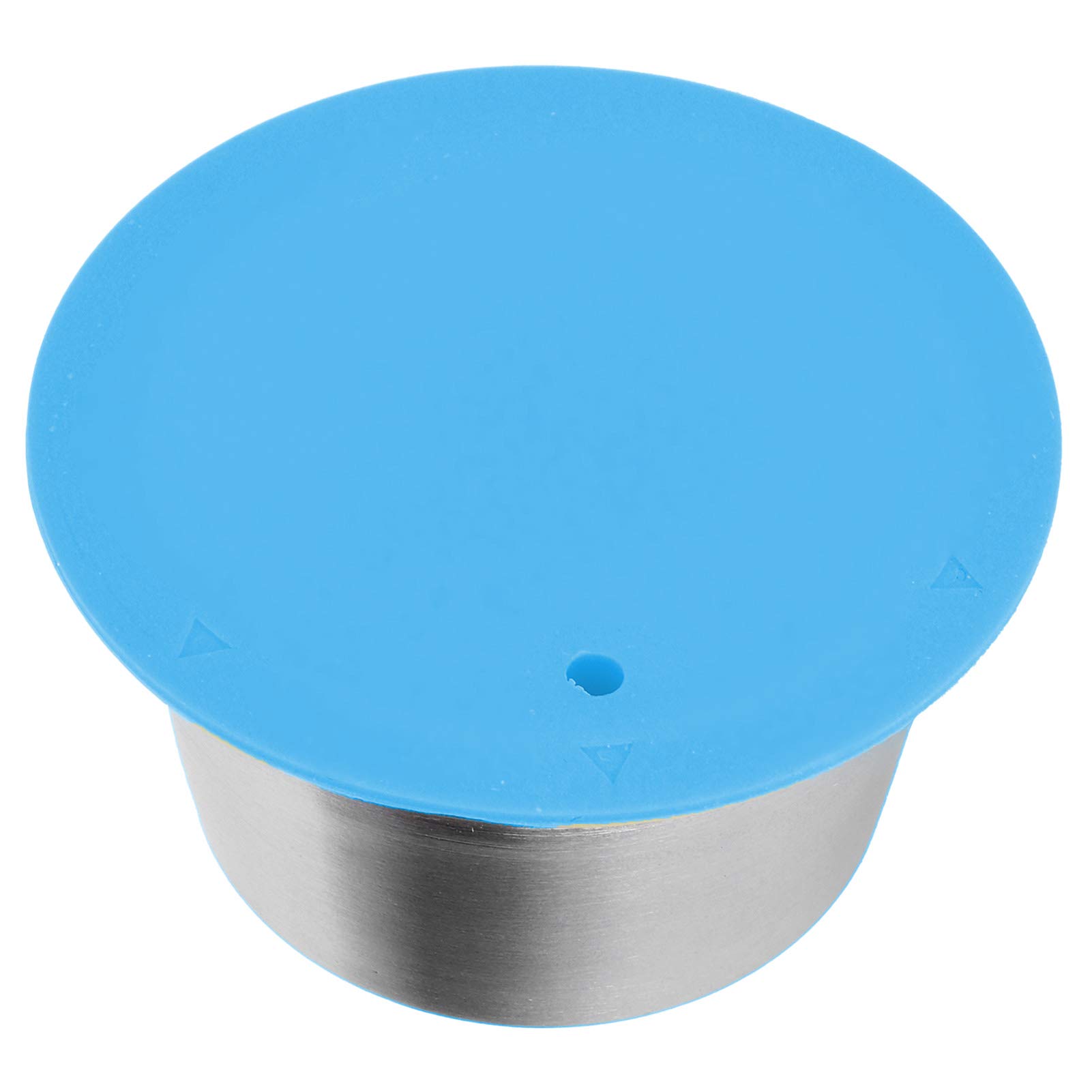 Tazza filtro riutilizzabile riutilizzabile in acciaio inossidabile con capsule di caffè per macchina da caffè (Blu)