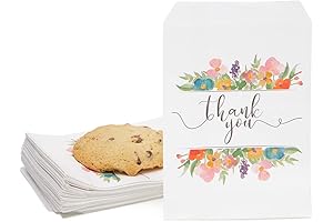 100 Pack Paper Cookie Bags for Wedding Favors