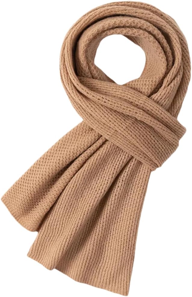 Bciopll Women Wool Scarf For Autumn/Winter Solid Wool Wraps Shawls Winter Warm Muffler Soft Shawl