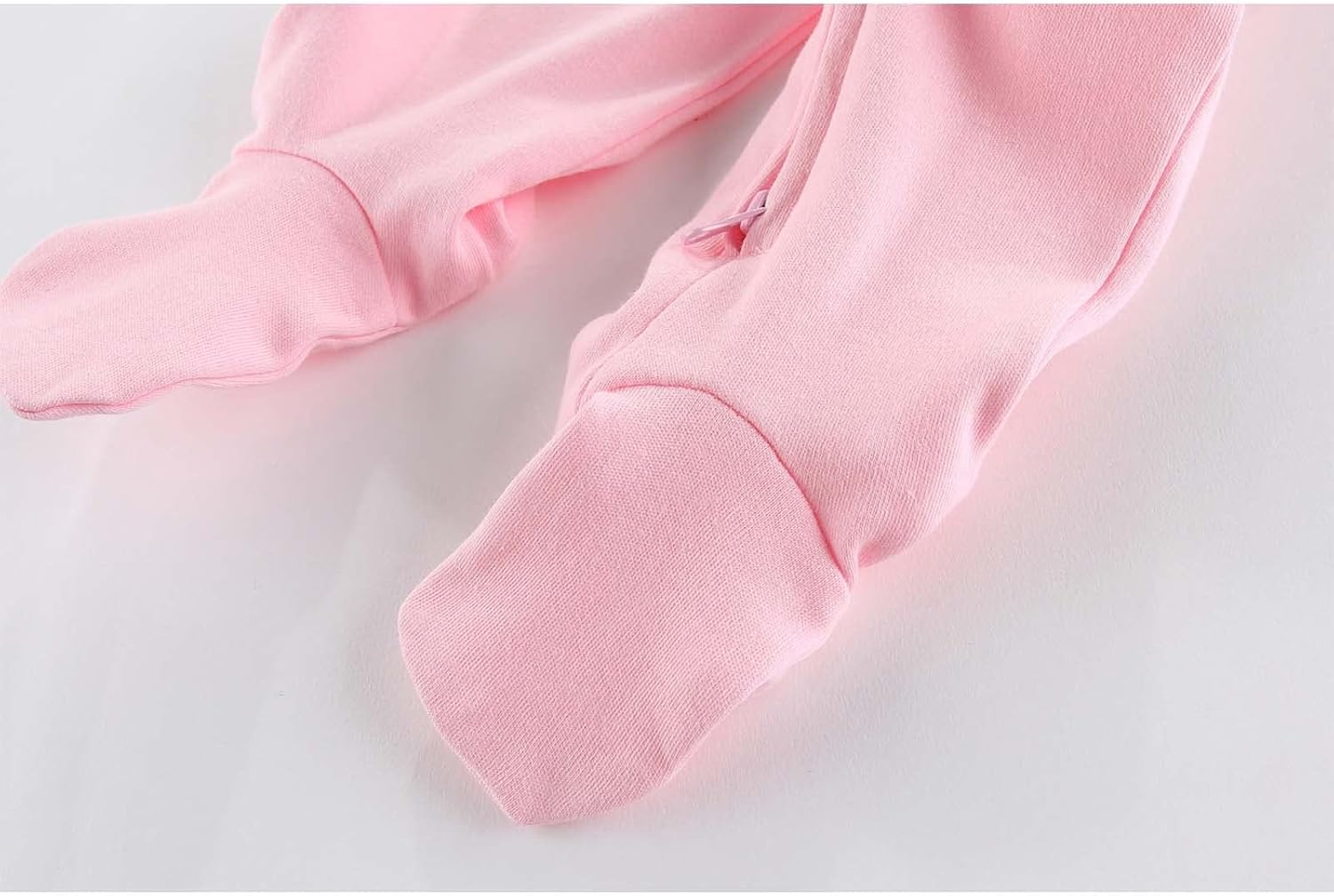 Newborn Baby Boy Girls Clothes 2-Way Zip Footed Cotton Bodysuit 3-Pack Long Sleeve Outfits 0-12Months Baby Pajamas - Image 6