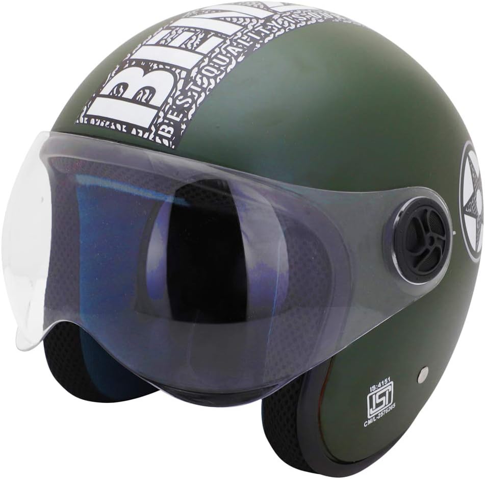 Two Wheeler ISI Marked Guardian Cruiser Open face Helmet for Men and Women