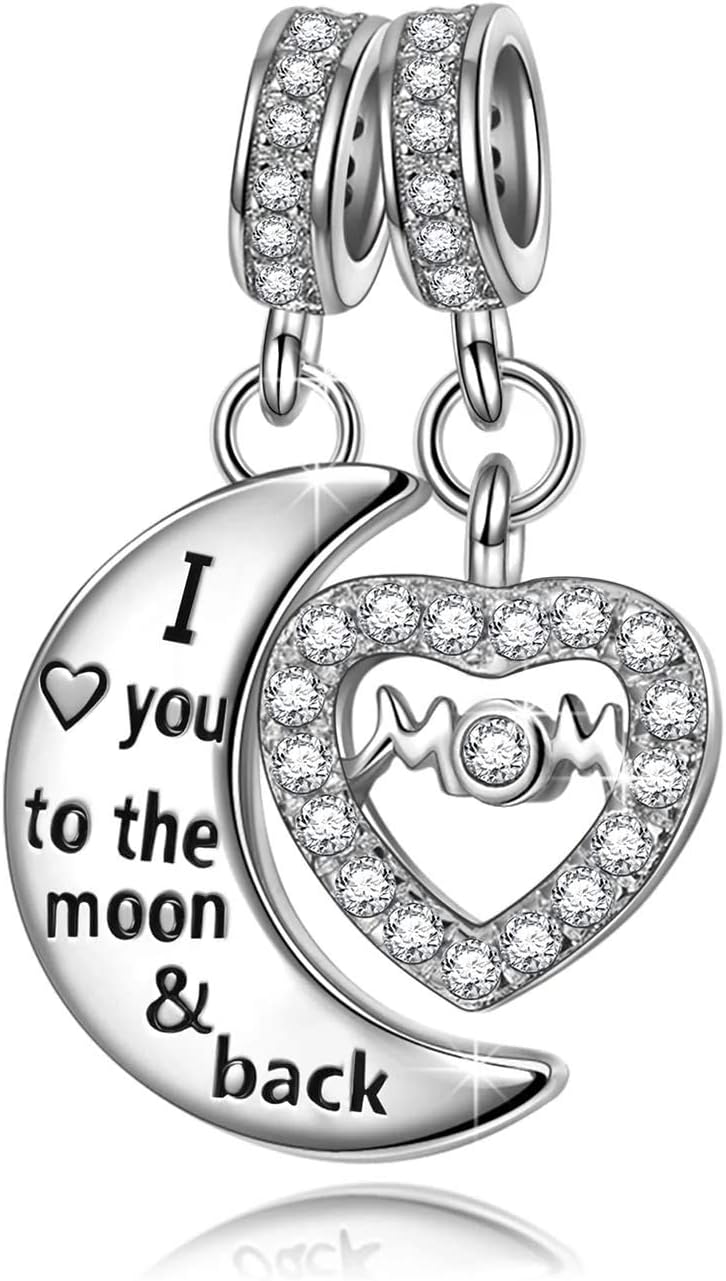 I Love You to The Moon And Back charms