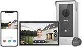 EZVIZ CP5 Visiophone connecté WiFi, Résolution 1080P, Moniteur Tactile Couleur 7", Portier vidéo à installation 2 Fils, Déverrouillage à Distance, Audio Bidirectionnel, Vision Nocturne, Design Compact - 1