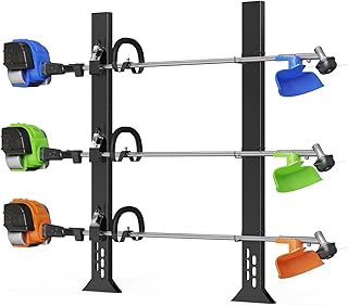 Weed Eater Racks for Open Trailer, 3 Place Heavy Duty Trimmer Racks for Open